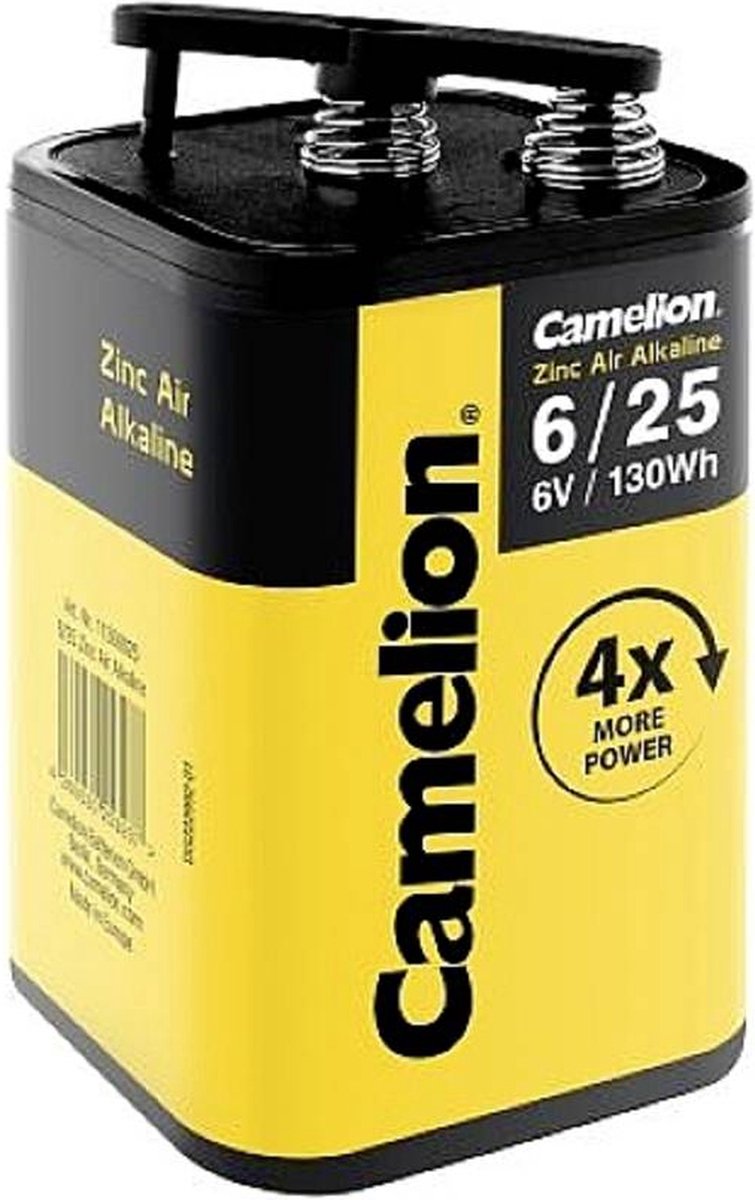 Camelion Zinc-Air-Alkaline Speciale batterij 4LR25 Veercontact Alkaline 6 V 25000 mAh 1 stuk(s)