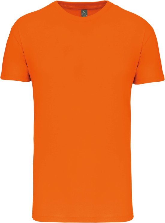 Oranje T-shirt met ronde hals merk Kariban maat XXL
