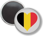Button Met Magneet - Hart Vlag België - NIET VOOR KLEDING
