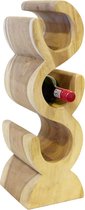 Wijnrek 3 flessen - Suar hout - type