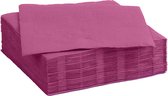 Color Party diner/feest servetten - 30x - donker roze - 38 x 38 cm - papier - 3-laags