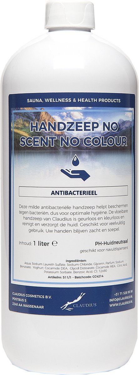 Goedkoopste Handzeep No Scent, No colour 1 liter