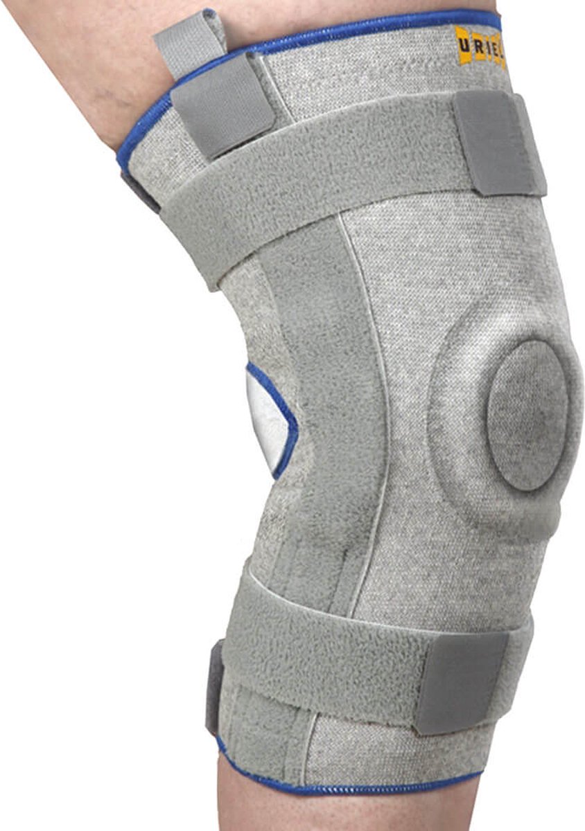 Kniebrace met silicone knieschijf ondersteuning