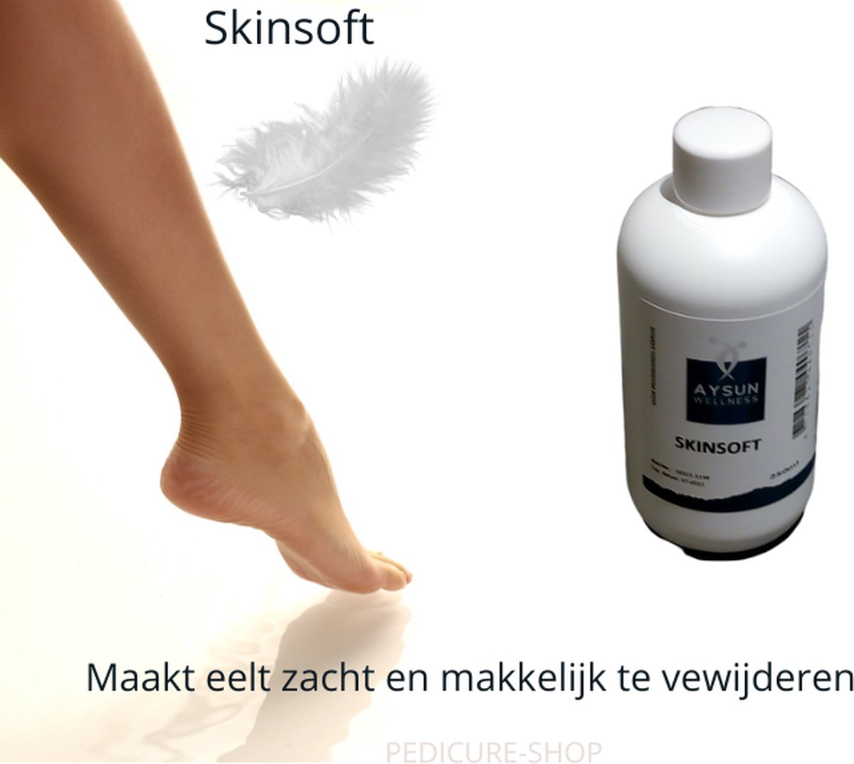 Skinsoft 250 ml - Eeltverweker - Zacht maken van eelt en nagelriemen - Eelt verwijderen op een eenvoudige manier - Skin Soft