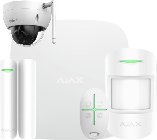 BAY - Kit système d'alarme Ajax avec 2 Caméras dôme WiFi Full HD Dahua -  Wit