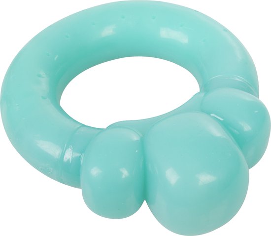 Flamingo Hondenspeelgoed Bijtring - Blauw - 12 x 10 x 4 cm