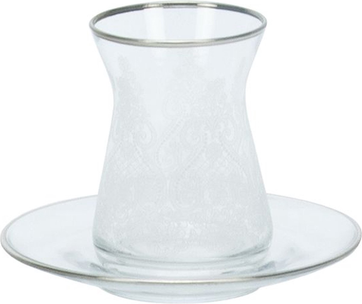 BRICARD ALIZE THEEGLAZEN SET | ZILVER 12-DELIG