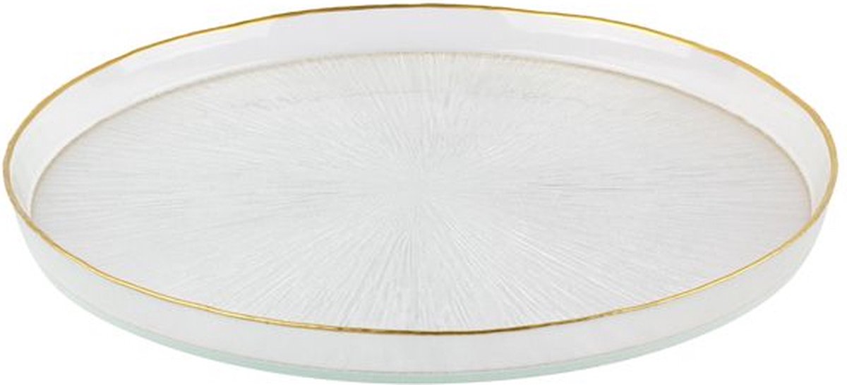 BRICARD REXY BORD | 39 CM TRANSPARANT-GOUD