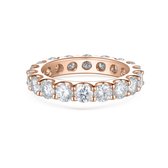 Evertina - 14k Roségouden Moissanite Eternity Ring - 0.3 karaat.