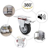 Heavy Duty Casters / Trolley Wheels for Furniture - Rubber Heavy Duty Wheels - Heavy Duty Castors / Transport Wheels 300 k