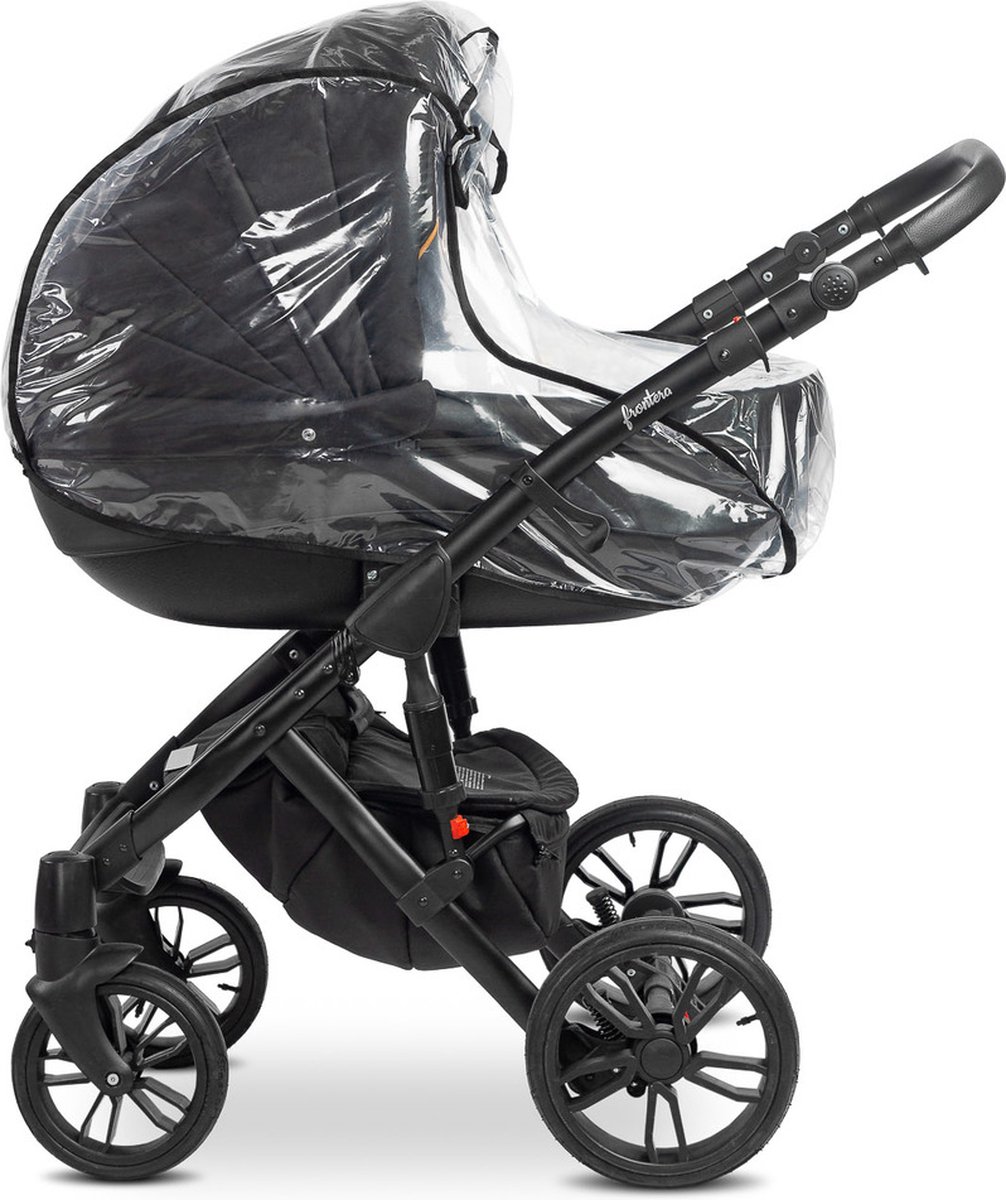 Premium Universele Regenhoes voor newborn reiswieg met raam – foto 3