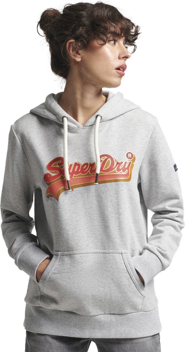 Superdry Vintage Vl Seasonal Ub Hoodie S Vrouw Grijs