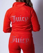 Juicy Couture Tanya Track Top with Tina track pants 123 Goji Berry L/M