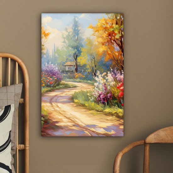 Tableau paysage 40x60 cm - Décoration campagne - Décoration murale chambre - Tableau Fleurs - Tableau cuisine nature - Photo sur toile - Tableau cuisine décoration maison - Toile art