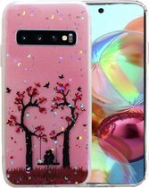 Silicone/TPU back cover print Geschikt voor Samsung Galaxy S10 (2)