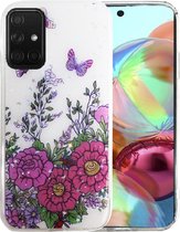 Silicone/TPU back cover print Geschikt voor Samsung GalaxyA71 (4)