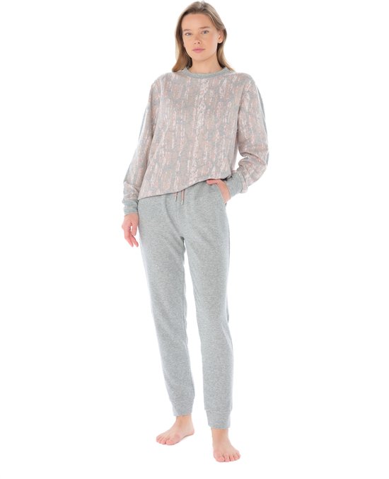 Feyza - Dames Pyjama Set, Lange Mouwen - XL