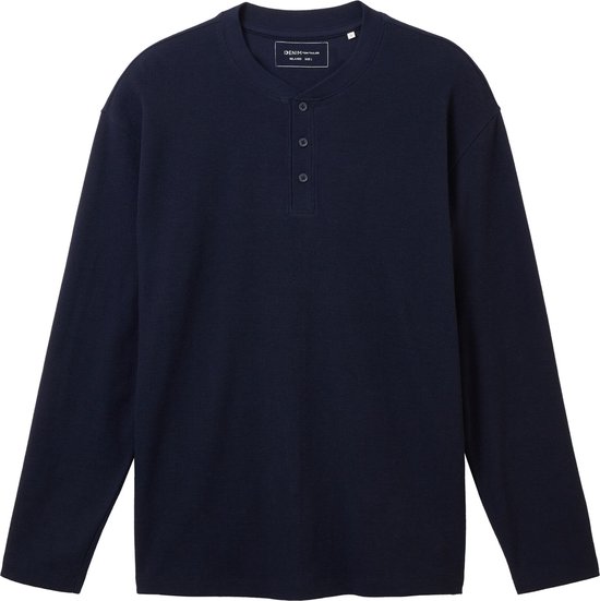 Tom Tailor sweater heren - donkerblauw - 1039530 - maat S