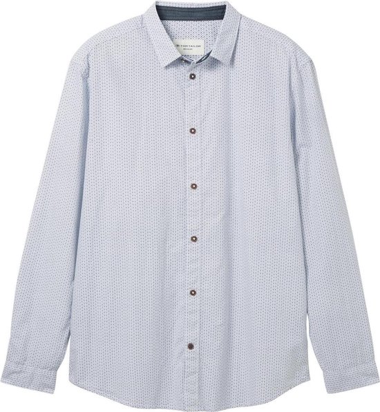 Tom Tailor Overhemd Overhemd Met Print 1041088xx10 35151 Mannen Maat - L