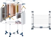 Clothes Airer with Wheels, Clothes Airer Tower Foldable Stand Dryer with 6 Foldable Wings, 3 Levels Tower Clothes Airer Drying Rack Drying Rack Drying Rack