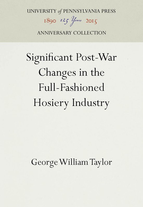 Anniversary Collection- Significant Post-War Changes in the  ... - cover