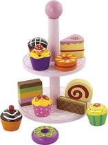 VIGA cupcakes met taartplateau, afm 25.5 cm, 1 set