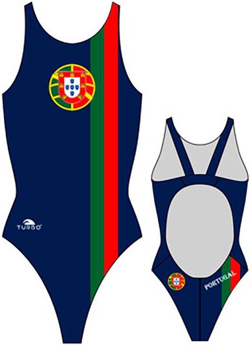 Turbo Portugal Pro Resist Zwemkleding Blauw L Vrouw Navy