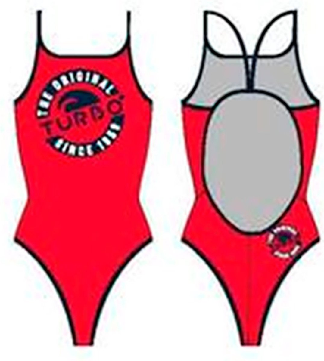 Turbo Original Zwemkleding Rood XL Vrouw Red