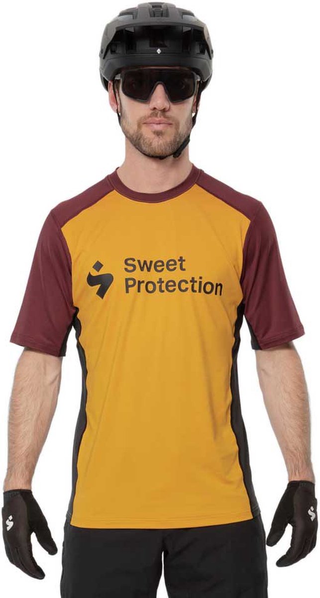 Sweet Protection Hunter Enduro-trui Met Korte Mouwen Geel XL Man