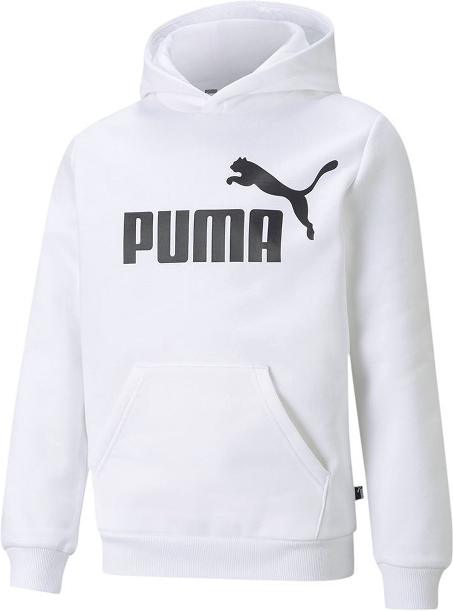 Puma Essential Big Logo Hoodie 7-8 Years Jongens Meisjes Wit