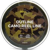 Avid Carp Outline Camo Carpfishing Lijne 1000 M Groen 0.310 mm