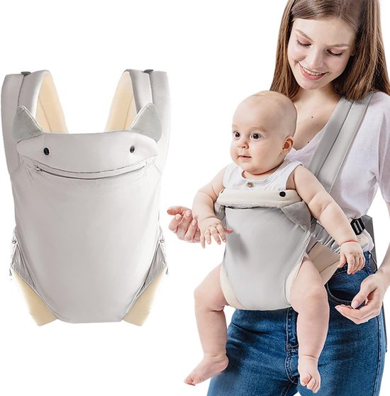 Porte bebe avec poche 4 en 1 facile a transporter sangles ergonomiques reglables et. bol