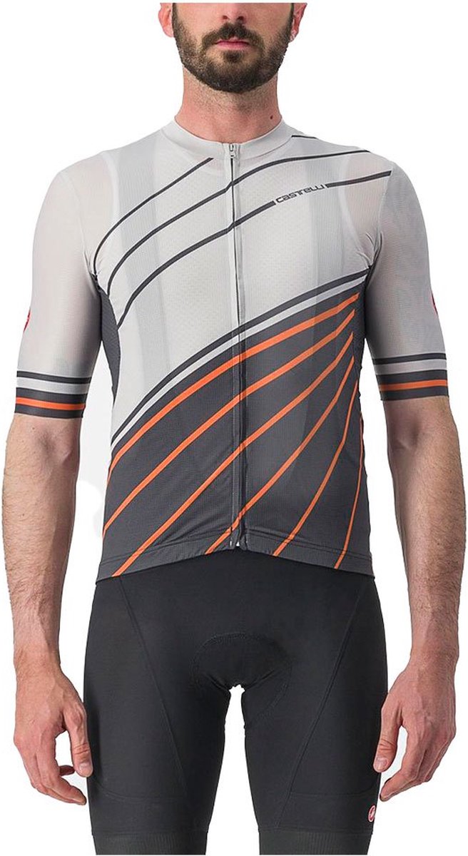 Castelli Speed Strada Korte Mouw Wielertrui Grijs M Man