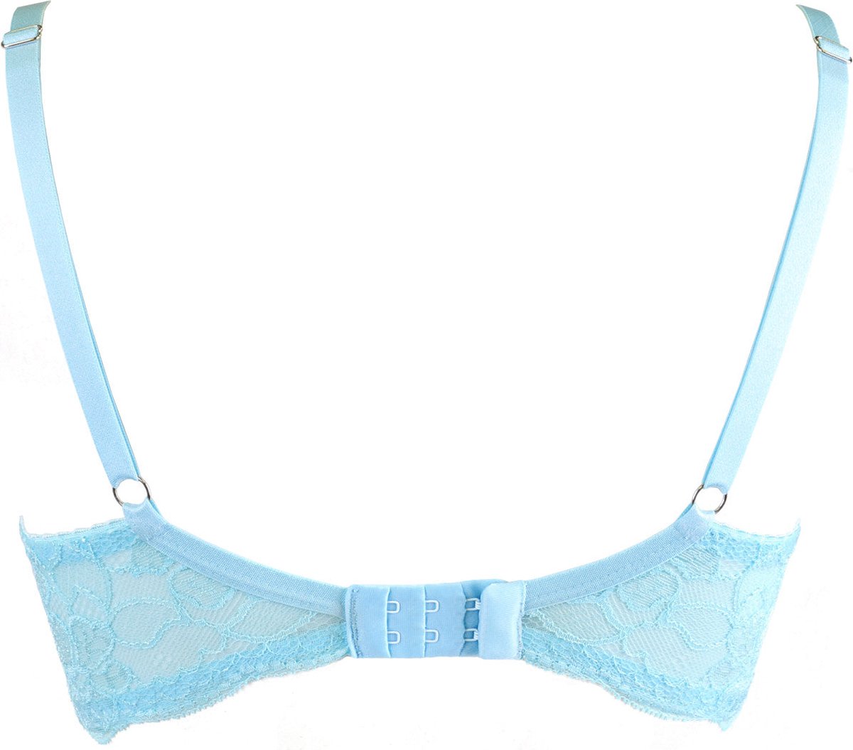 Bonnet de soutien-gorge à armatures transparent bleu clair : 75B