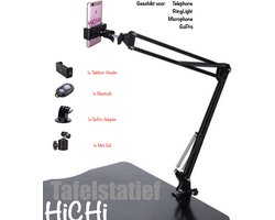Camerastatief Smartphone Tripod Professionele Multifunctionele Standaard | Microfoon standaard | Standaard voor Smartphone | Tablet Statief | Mic Stand | Podcast | Vloggen Youtube | Universeel | iPad Statief | Tafel