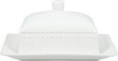 GreenGate Beurrier avec couvercle Alice blanc - Porcelaine - 400 ml