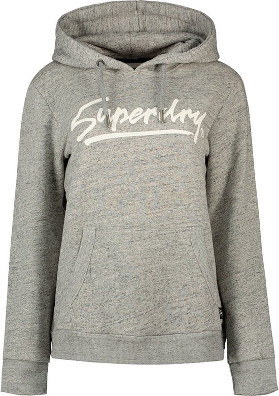 Foto: Superdry vintage downtown scripted capuchon grijs 2xs vrouw