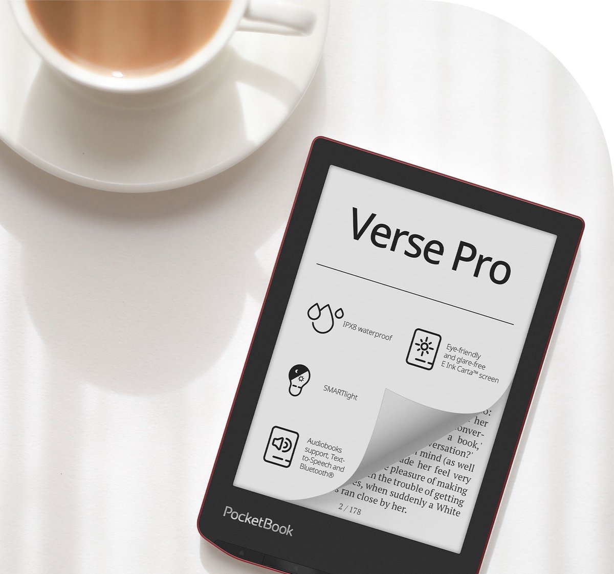 PocketBook eReader - Verse Pro - Passion Red – foto 4