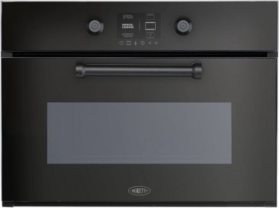 Foto: Boretti mlbs45zw bakoven stoom 45cm 18 functies 40l tft knob control zw