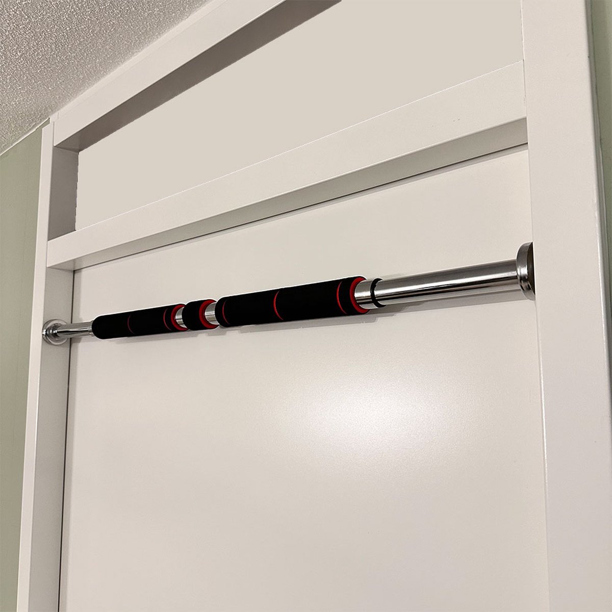 KRAKEN Pull Up Bar voor in Deuropening | Home Gym Pullup Bar Doorway | Optrekstang voor tussen deur Thuis: Ideaal voor Thuis Fitness & Krachttraining | Press-Grip Version thumbnail 3