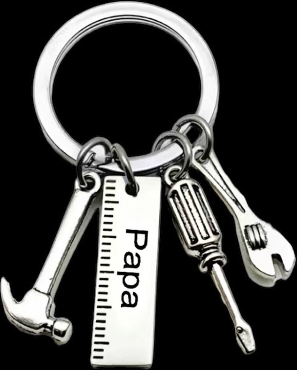 Sleutelhanger PAPA ( met gereedschap) 6 x 3 cm