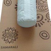 Samarali Kasteel Grijs Yin Yoga Set Moon - - Kurk Yogamat, Bolster & Massagebal - Eco-vriendelijk en Ethisch Vervaardigd