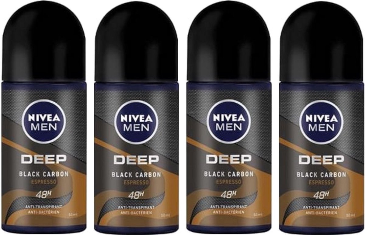 Goedkoopste NIVEA Deo Roller Deep Espresso 4 x 50 ml