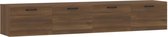 vidaXL - Wandkasten - 2 - st - 100x36,5x35 - cm - bewerkt - hout - bruin - eikenkleur
