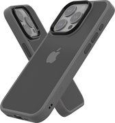 IYUPP Bumper pour iPhone 15 Pro Case Grijs x Zwart