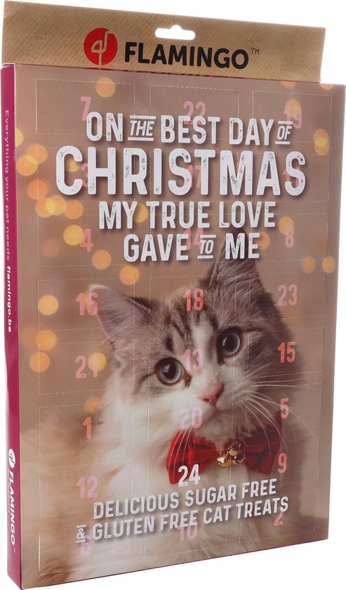 Kerstcadeau Kat: Ontdek Unieke Geschenkideeën en Tips! 22 Flamingo - Snack Katten - Kerst Kalender Chick’n Snack Kat 24stuks - 24st