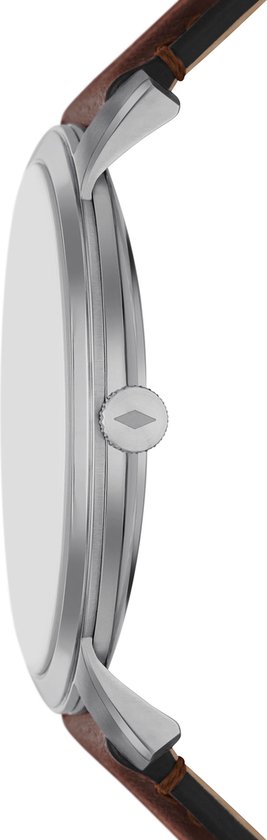 Fossil Minimalist FS6019SET Horloge - Leer - Bruin - Ø 44 mm