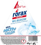 Rorax WC-bleekmiddel - 60gr - Voor hardnekkige verkleuring - Toiletreiniger - Met werkend chloor - 1 portiepak