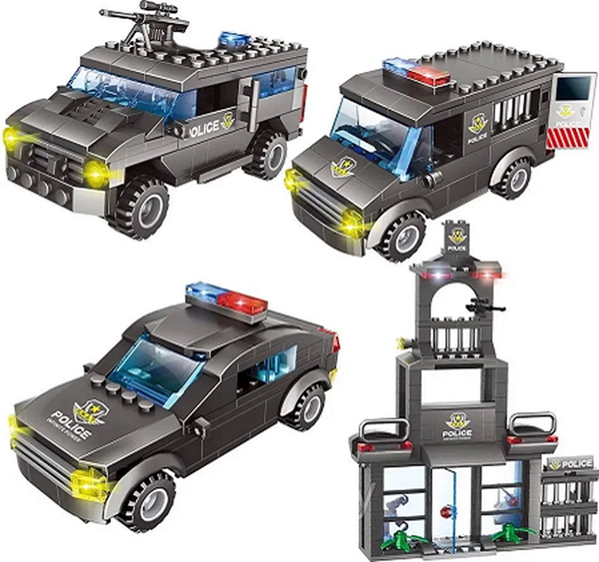 S.W.A.T. Bouwset - City S.W.A.T. - Politie - 1102 onderdelen - Giftbox - Compatible met bekende merken