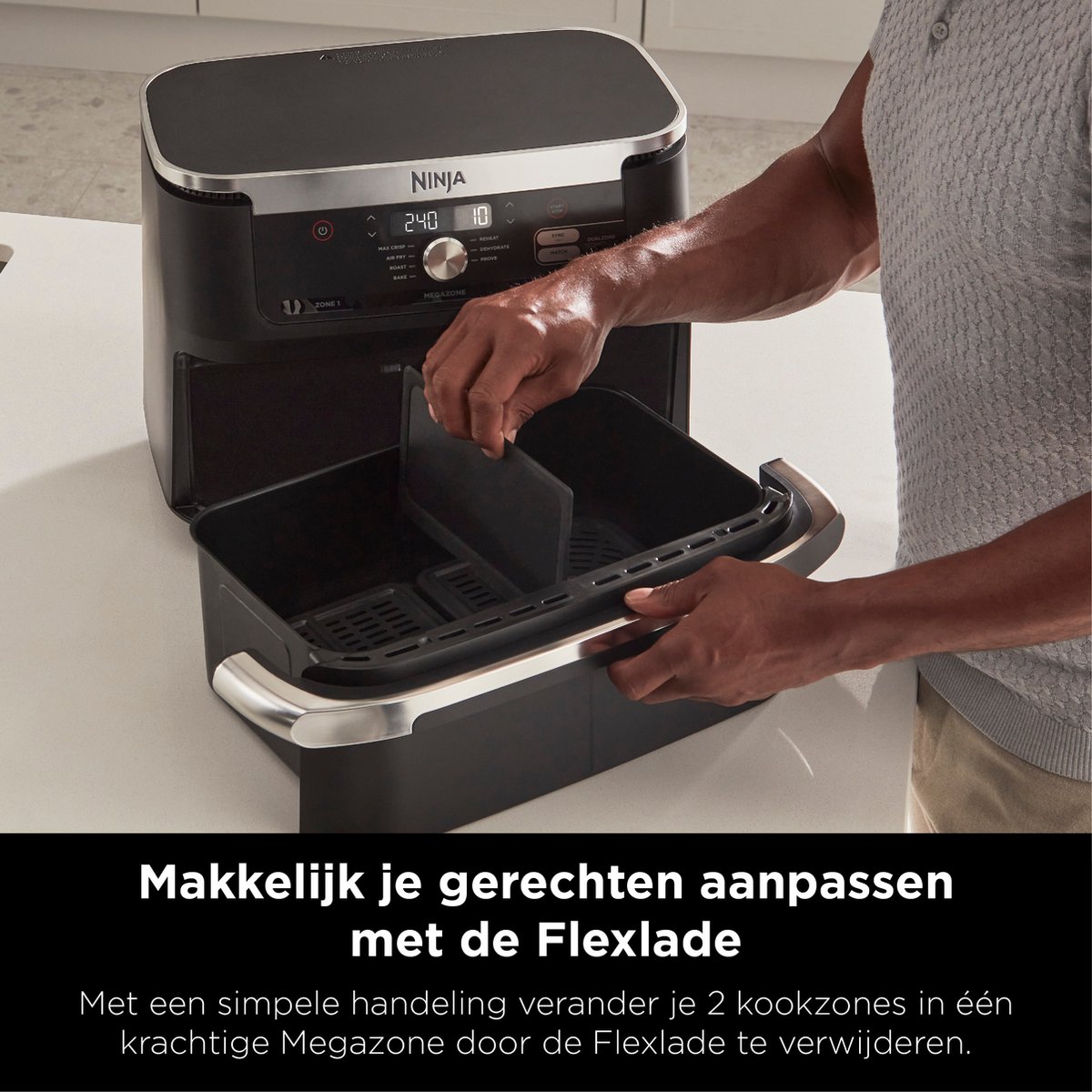 LE PLUS GRAND AIRFRYER DU MONDE : La NINJA FOODI FLEX MEGAZONE 10,4L AF500  